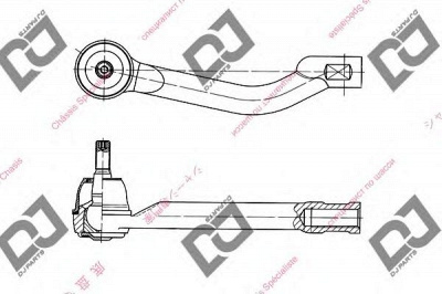 DJ PARTS de1315 -  Наконечник поперечной рулевой тяги